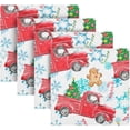 thumbnail image 2 of Coolnut Festive Christmas Pattern Cloth Napkins Set of 4 Pack, Washable Soft Table Dinner Napkins 20 inch for Kitchen, Hotel, Party, Wedding Washcloth Gift, 2 of 7