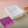 thumbnail image 2 of Molde de silicona for pastel de mousse francés con diseño de duna superior cuadrado | Herramientas for hornear de cocina | Esencial for hacer postres de fiesta., 2 of 5