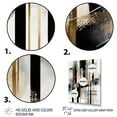 thumbnail image 3 of Designart Abstract Geode Geometric Black And Gold II Canvas Wall Art, 3 of 5