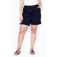 thumbnail image 1 of Avenue Women's Plus Size Cotton Casual Shorts Pull-On Style, 1 of 4