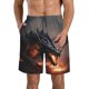 thumbnail image 1 of Fotbe Fiery Black Dragon Attack Trajes de Baño Estampados para Hombre, Shorts de Verano de Secado Rápido, Ropa de Playa, Bañadores-Large, 1 of 6