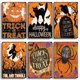 thumbnail image 3 of Placa decorativa de Metal para Halloween, cartel de calabaza, cartel de granja, cartel de bruja, decoración de pared moderna para el hogar, estética, regalos, 3 of 4