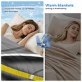 thumbnail image 2 of Yellow Geometric Cooling Blanket,Lightweight Breathable Summer Throw Blanket with Double Sided Cold Effect,Gray Black Retro Abstract Stripes Lines Picnic Blankets Bed Sheet for Hot Sleepers 40"x60", 2 of 8