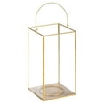 Better Homes & Gardens Large Gold Metal Lantern, Candle Holder