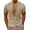 Khaki, variant on MIXUE Mens Casual Button Down Shirts Summer Solid Color Stank Short Sleeve Loose Fit Retro Tops Daily-Wear,Brown,M