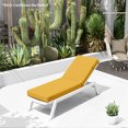 thumbnail image 2 of Pakunoda Chaise Lounge Cushions 80" x 26" x 4" Outdoor High-Density Foam Patio Furniture Lounger Replacement Cushions with Zipper Ties Water-Resistant for Pool, Yellow, 2 of 7