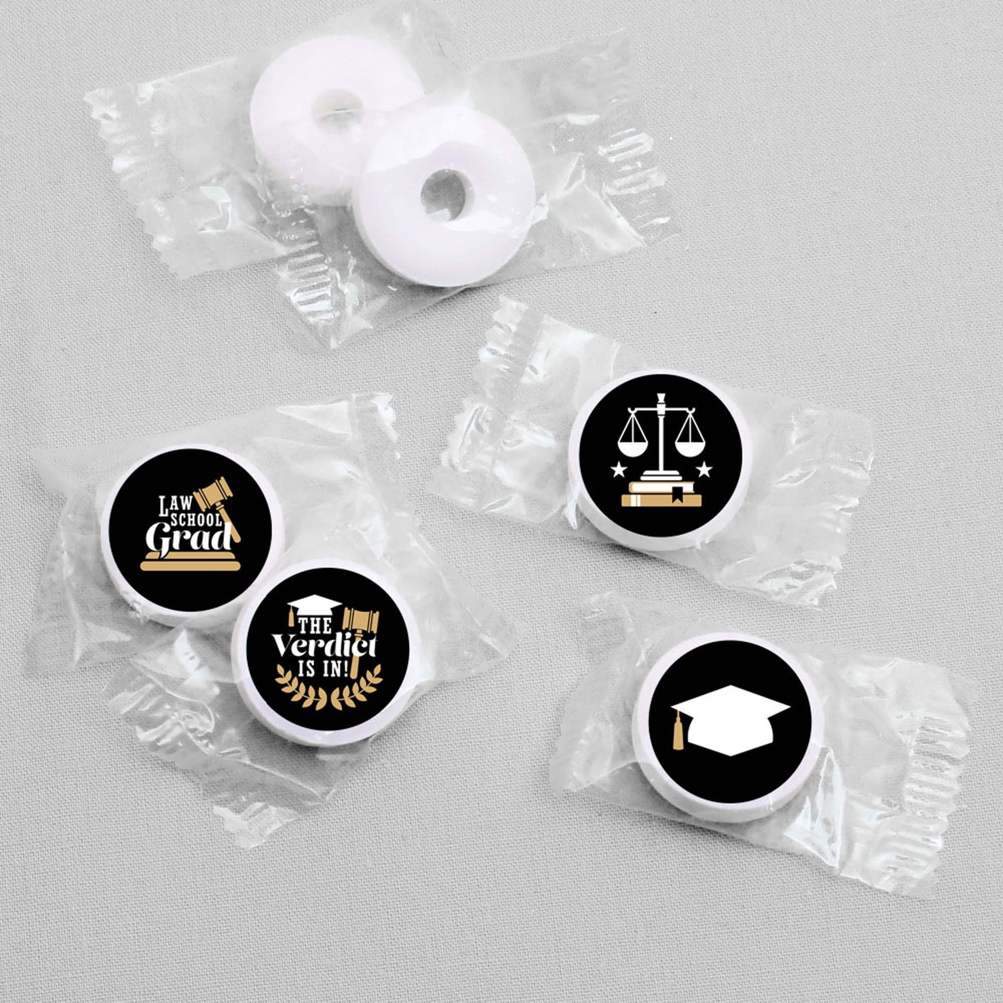 Big Dot Of Happiness Law School Grad Candy Bar Wrappers - Set Of 24 Future Lawyer Graduation Favors
