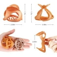 thumbnail image 3 of Hair Claw Clips,10PCS Jaw Clips Vintage Non Slip Simple Hair Clamps Fashion Claw Clips Hair Accessories, 3 of 5