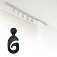 thumbnail image 1 of Crochets en Plastique pour Rideaux de Gazebo et Filet, Crochets de Rail de Rideau Noir, Accessoires de Gazebo, Glissement Fluide, Antirouille, Usage Polyvalent, 1 of 4