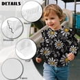 thumbnail image 7 of Xoenoiee Daisy Flower Print Baby Girl Winter Clothes Cute Ruffle Sweater Toddler Kids Sweatshirts Round Neck Pullover Long Sleeve Newborn Sweaters, Size 7-8 Years, 7 of 7