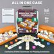 thumbnail image 2 of Juego de dominó Mexican Train Queensell con 8 soportes, doble 12, 2 of 7