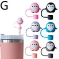 thumbnail image 4 of QHUDLV Silicone Penguin Straw Cover for Cup, Suitable for 8-10 mm diameter Straw Cover,Valentines Day Straw Covers , Birthday Gifts Penguin Straw Cover for 40 Penguin Straw Toppers, 4 of 9