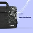 thumbnail image 3 of iBenzer Laptop Sleeve Bag for 13 13.3 14 inch MacBook Air/MacBook Pro/HP/Asus/Acer/Samsung/Dell Notebook, Carrying Case with Pockets, Trolley Belt & Carrying Handle, Black, W-SLD13-BK, 3 of 7