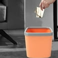 thumbnail image 5 of Qholemyo Cute Desktop Trash Can Home Office Desk Living Room Restaurant Car Debris Storage Barrel Trash Basket Small Trash Can, 5 of 9