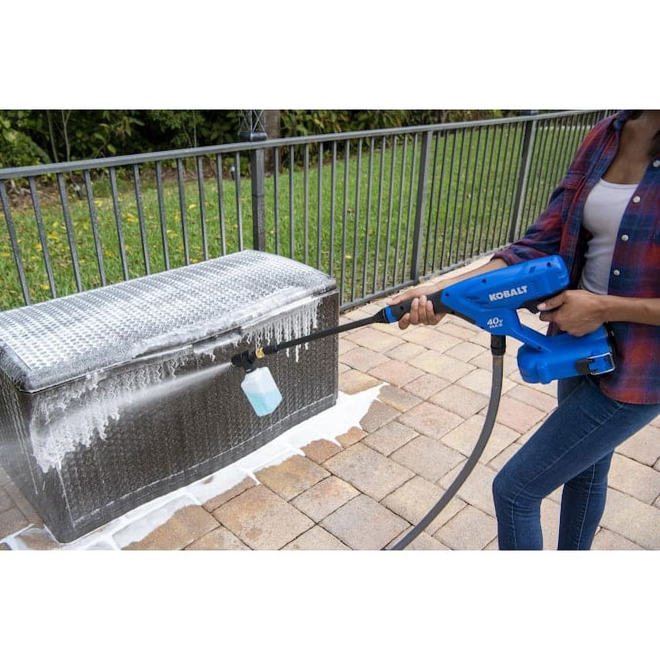 Kobalt 600-PSI 0.8-GPM 40v Cold Water Electric Pressure Washer Sprat Gun Kit