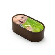 Solid Wooden 18 Note Pill Shaped Musical Photo Frame Paperweight - Many Songs to Choose - God Bless America