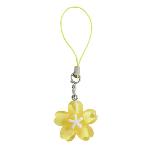 Plastic Resin Floral Keychain Stylish Flower Pendant Clear Sweet Accessory For Backpacks Keyring Girls Gifts