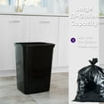thumbnail image 6 of Superio Large Kitchen Trash Can 13 Gallon, 52 Qt Waste Bin for Kitchen, Garage, Indoor and Outdoor Trash Can (6, Black), 6 of 7