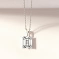 thumbnail image 3 of 5 Carat Emerald IGI Certified Lab Grown Diamond Pendant Necklace For Women | FG-VS Solitaire Pendant Necklace 14K White Gold | Martina Solitaire, 3 of 6