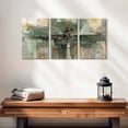 thumbnail image 2 of Elephant Stock Morning Fjord Rifle Green Wall Art - Horizontal Multi Panel Canvas - Living Room Wall Decor - Abstract Multi Panel - Green And Gray Decor By Silvia Vassileva - 26" x 12", 2 of 8