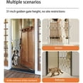 thumbnail image 3 of Metal Retractable Door Barrier,26 Wide31 Tall Safety Dog Gate for Front Door,Decorative Vertical Bar Design Easy Install Retractable Pet Gate for Recreational Vehicle, Doorways, 3 of 6