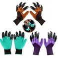 thumbnail image 3 of 10 Pairs Gardening Gloves with 4 Claws, Durable Waterproof Puncture Resistant Protective Gloves for Digging Planting(Purple), 3 of 6