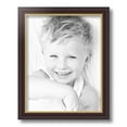 thumbnail image 2 of ArtToFrames 11x14 Inch Mahogany and Gold Slope Frame Picture Frame, This Brown MDF Poster Frame is Great for Your Art or Photos, Comes with Regular Glass (4447), 2 of 8
