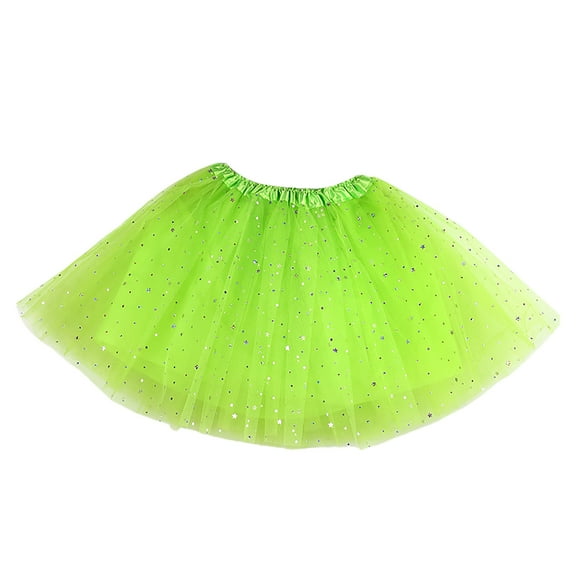 Riforla Women's Candy Color Multicolor Skirt Support Half Body Puff Petticoat Colorful Small Short Skirt Women's Skirts Green One Size