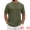 Olive Green, variant on DARING DIVA Men's Waffle Short Sleeve Crew Neck Solid Knitted T-Shirt M Black