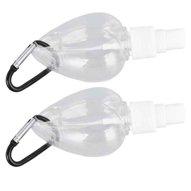 2 Pcs Hand Sanitizer with Clip, Portable Refillable Container Widely for Hand Soap Body Wash Liquid Shampoo