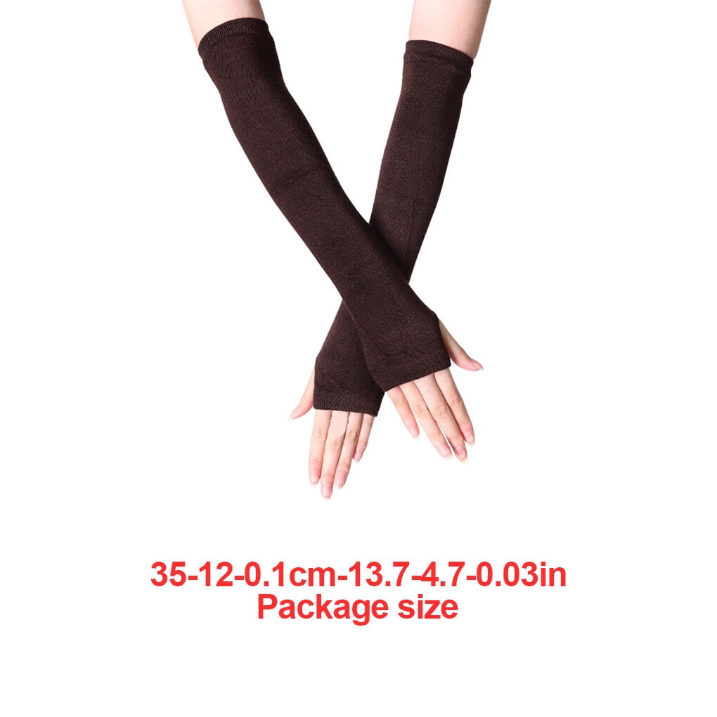 1 Pair Girl Fingerless Glove Simple Style Comfortable Knit Gloves