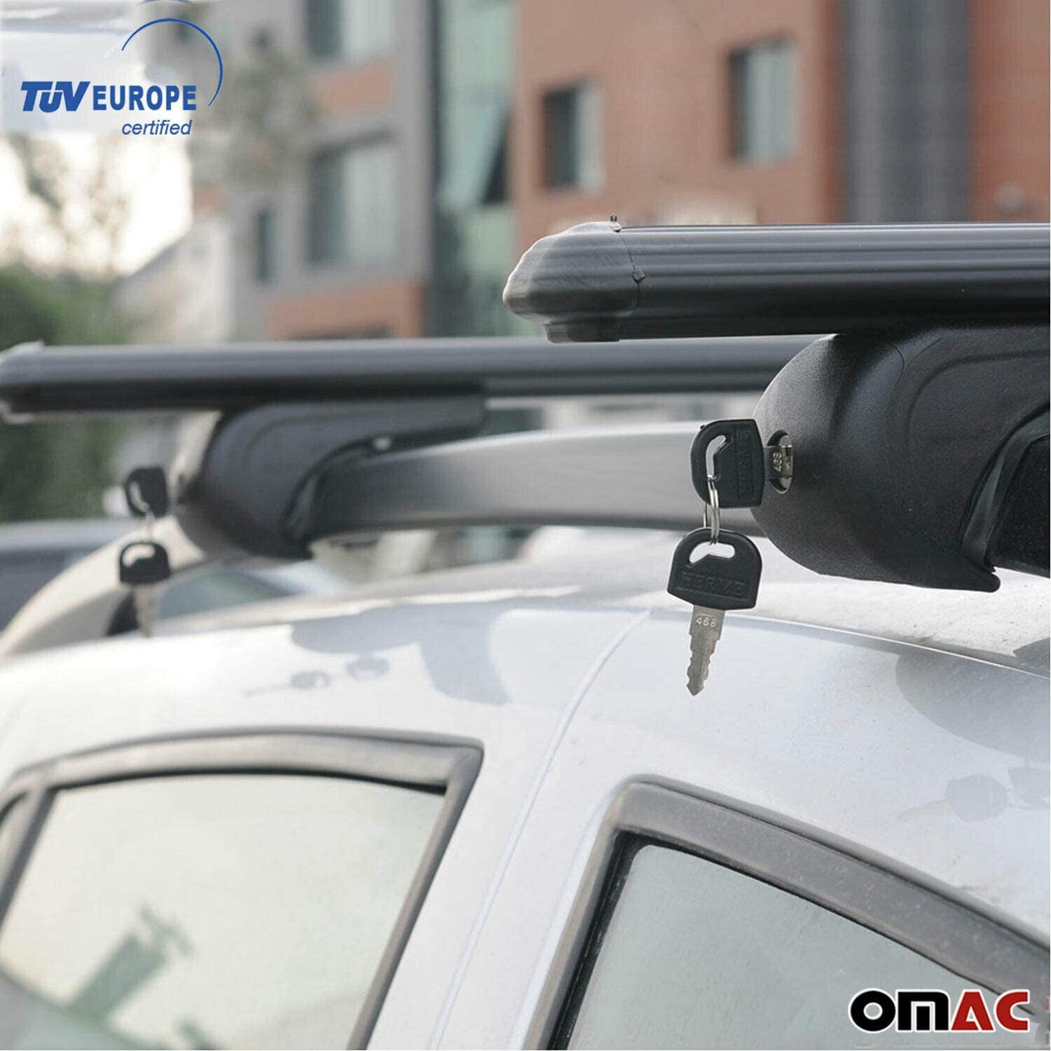 OMAC Roof Rack Cross Bars Aluminum 