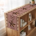 thumbnail image 6 of Table Runners 90 Inches Long Dress Scarves, Vintage Texas Star Brown Farmhouse Coffee/Dining/Kitchen Table Runner for Living Room, Red Plaid Berry Farmhouse 13x90 Inch, 6 of 9
