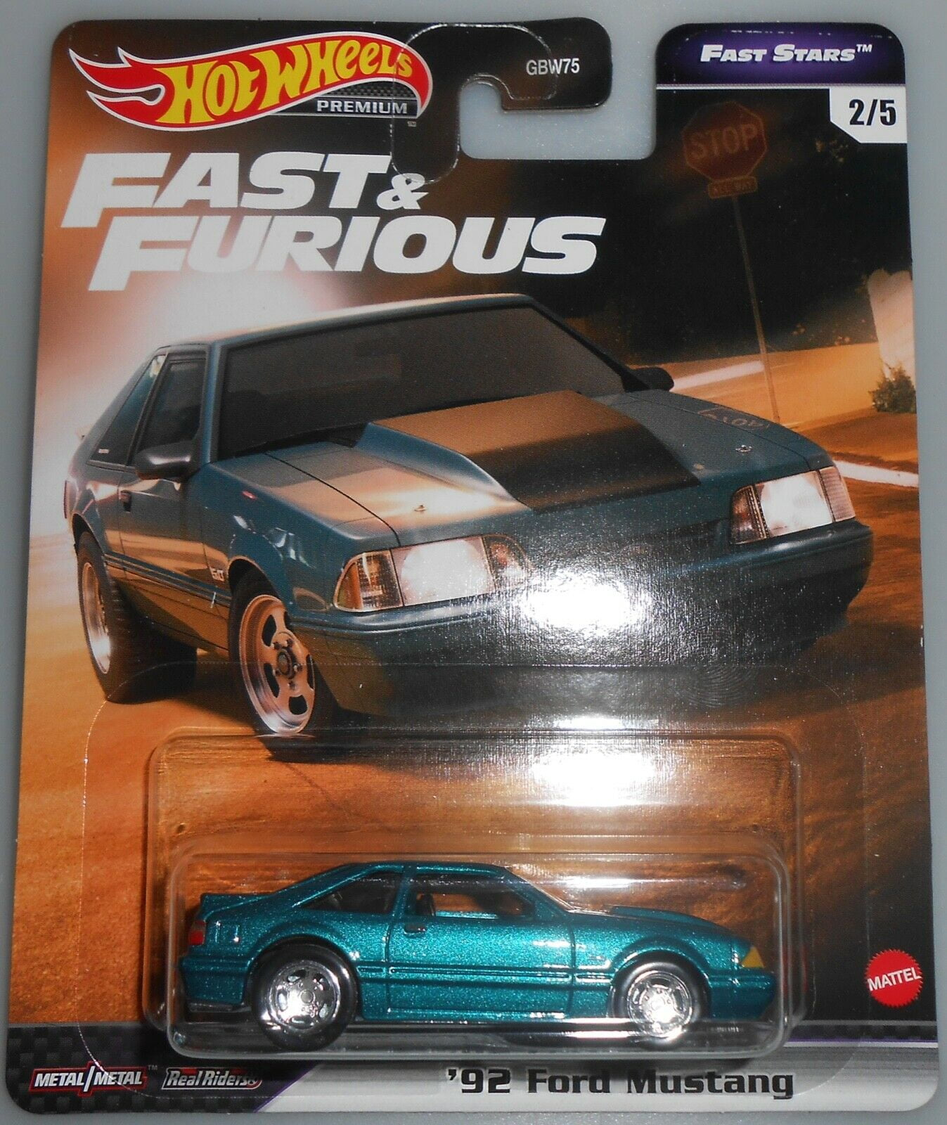 Fast Stars Premium GRL72 1992 Ford Mustang Hot Wheels 2021 Fast & Furious