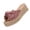 Pink, variant on Platform Sandals for Women Summer Casual Espadrille Wedge Slides Slip On Open Toe Big Bow Decor Braided Jute Sole Dressy Vacation Beach Shoes
