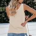 thumbnail image 6 of Mittory Womens Summer Sleeveless V Neck Sweater Vest Fall Knitted Loose Cami Tank Tops, 6 of 7