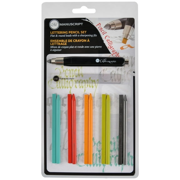 Manuscript Callicreative Lettering Pencil Set, 12/Pkg.