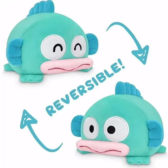 New Cute Hangyodon Plush Toy Face-Changing Fish, Child Friends Birthday Stuffed Doll Gift