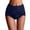 Blue, variant on NordicNest High Waisted Lace Shaping Underwear, Super Stretchy Tummy Control Butt‑Lifting Full Coverage Ladies Panties for Women M‑XXXL Black