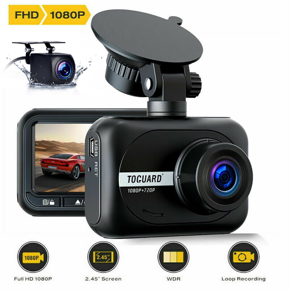 Toguard Touchscreen Dashcam Auto Kamera 7" HD 1080P Dual Lens DVR Video Recorder
