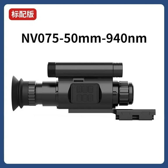 "Night Vision Monocular Scope for Hunting - 200-400 yd IR, HD Photo/Video Capture, 4 Adjustable Crosshairs, Compact Infrared Goggles Accessory"