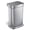 Brushed Plastic Lid, variant on simplehuman Kitchen Trash Can, 11.8 Gallon Stainless Steel Step Garbage Bin with Soft Close Lid. Silver