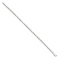 thumbnail image 2 of 925 Sterling Silver 3mm Rope Chain Anklet Ankle Bracelet, 2 of 6