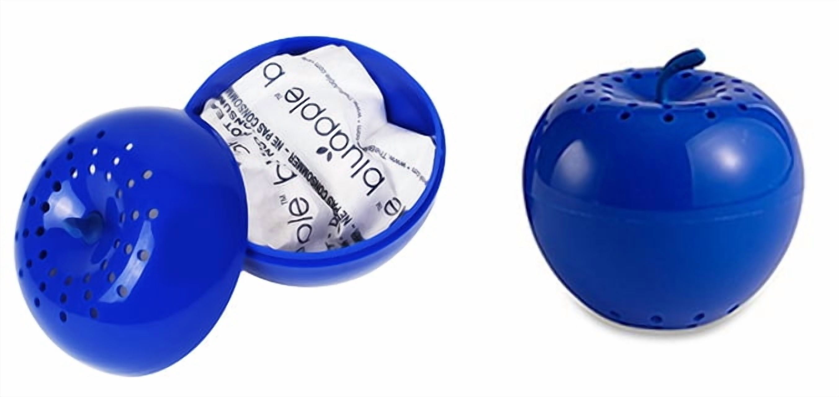 Bluapple Ethylene Gas Absorber Produce Saver Combo Pack Keeps Fruits & Veggies Fresh, 8 Packets and 2 Bluapples
