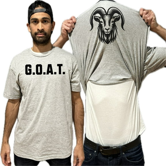 G.O.A.T Goat Flip Shirt - Funny Greatest Of All Time T-Shirt - Animal Face Flip Tee
