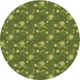 thumbnail image 1 of Ahgly Company Machine Washable Indoor Round Transitional Pistachio Green Area Rugs, 3' Round, 1 of 1