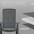 thumbnail image 3 of Boyel Living Folding Patio Chairs Set of 2, Outdoor Living Chaise Lounge Chair Aluminium Adjustable Double Textilene Recliner in-Pool Lounger for Beach, Poolside, 3 of 5