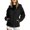 Black, variant on Womens Windbreaker Jacket Hooded with Zipper Waterproof Lightweight for Outdoor Hiking and Travel,Gray 2XL