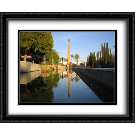 Alcala de Guadaira, Spain 2x Matted 34x28 Large Black Ornate Framed Art Print by The Cityscape Art Print Series