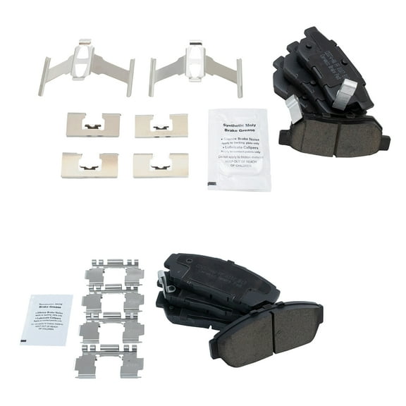 TRQ Premium Posi Ceramic Brake Pad Set Front & rear Kit for Integra Civic BFA14320